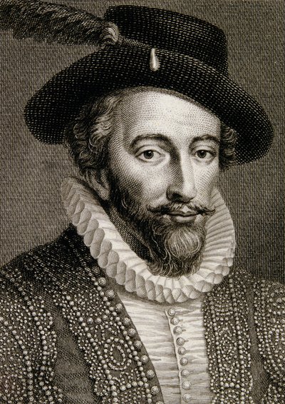 Sir Walter Raleigh (1554-1618) von English School